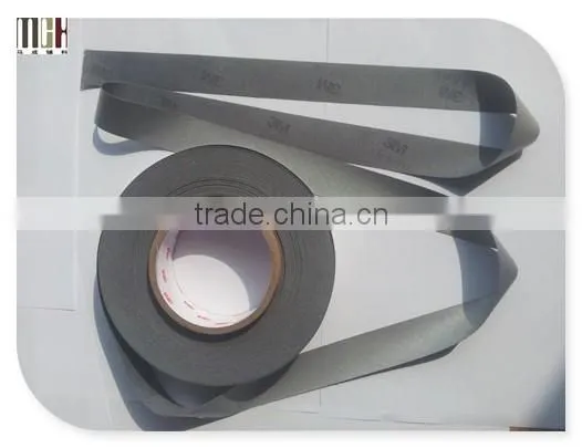 Sliver stretch reflective fabric trim tape for vest