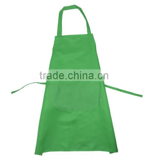 OEM Printed Logo Polyester Kitchen Bib Aprons Womens