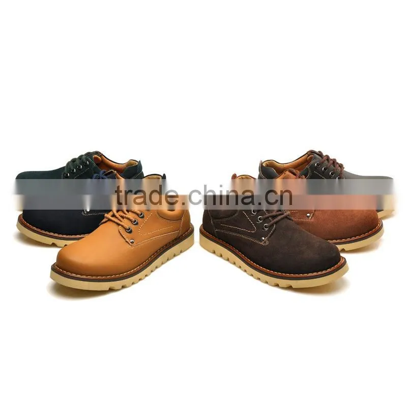 high quality adults footware work shoes casual fashion for men, hot sell leather casual shoes for worker made in china factory