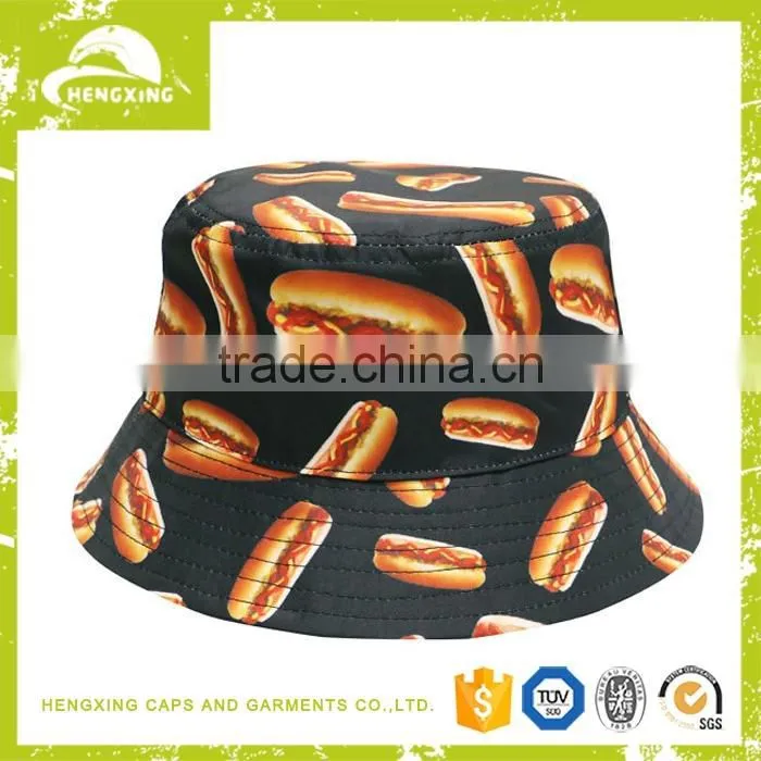 Cheap Hip hop designer printed custom bucket hat