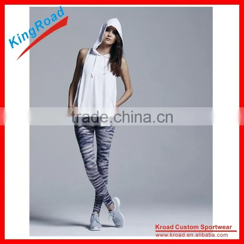 2015 New Style Wholesale Custom Fitness Pants camouflage Compression tights