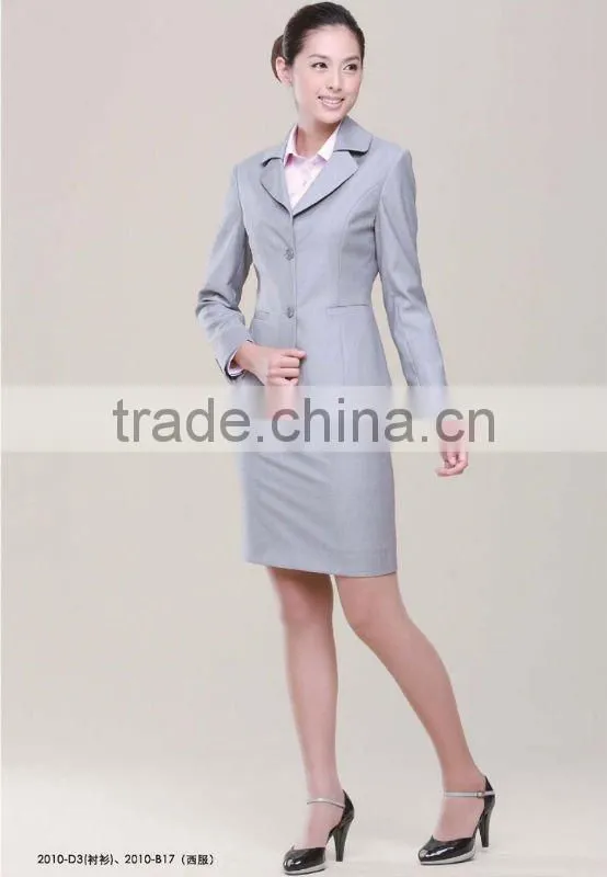 summer work business dress Ladies White Suits