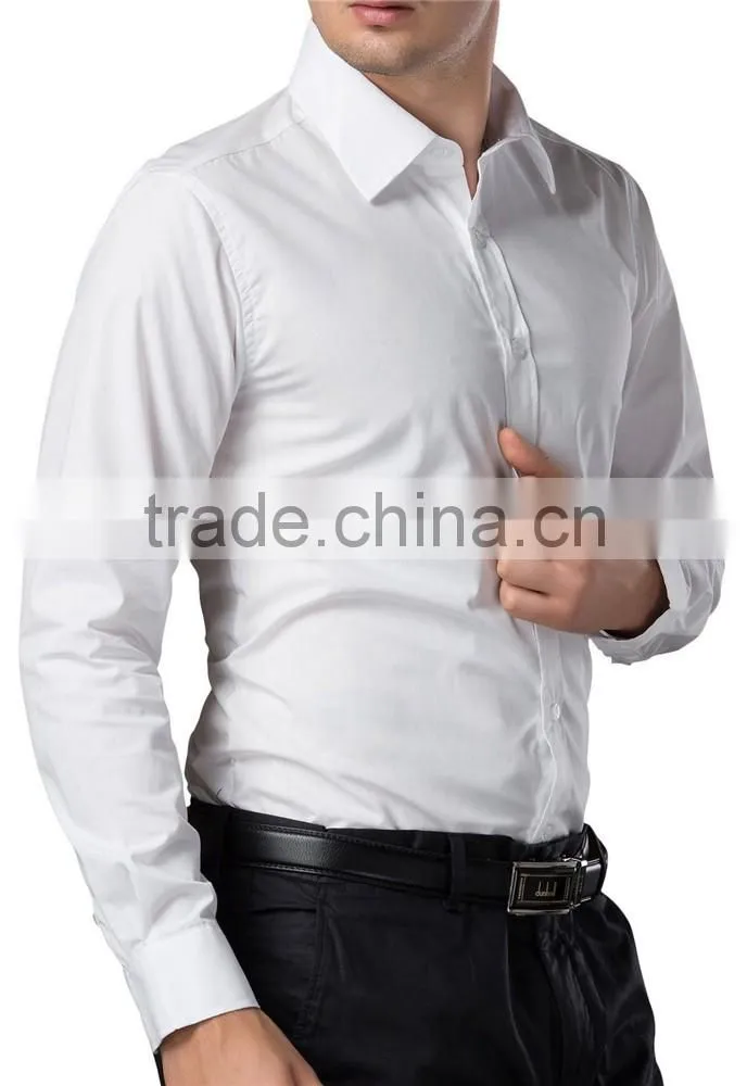 Man White Business Shirt Latest Shirt Designs For Men 2017 Formal Shirt
