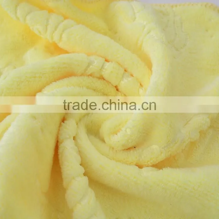 Quality custom design emboss logo hotel towel