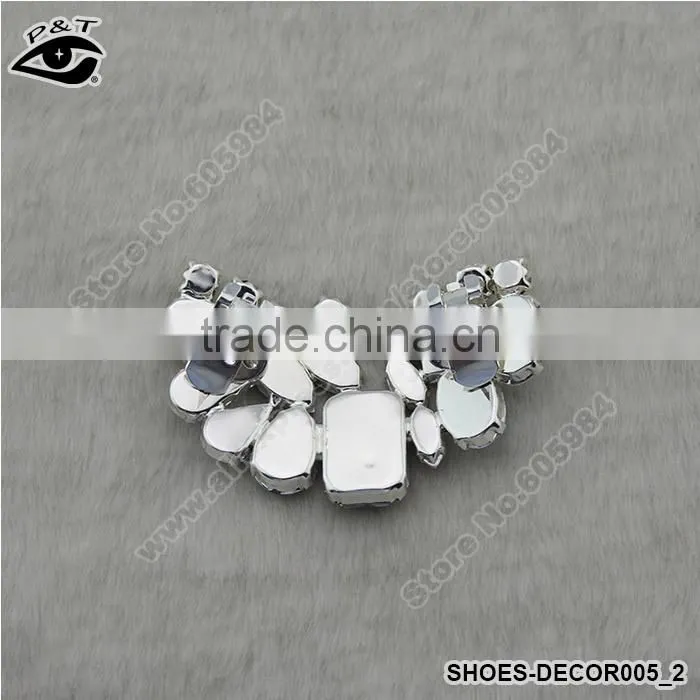 Clip on shoe accessories rhinestone crystal shoe clips shoe clips for flip flops