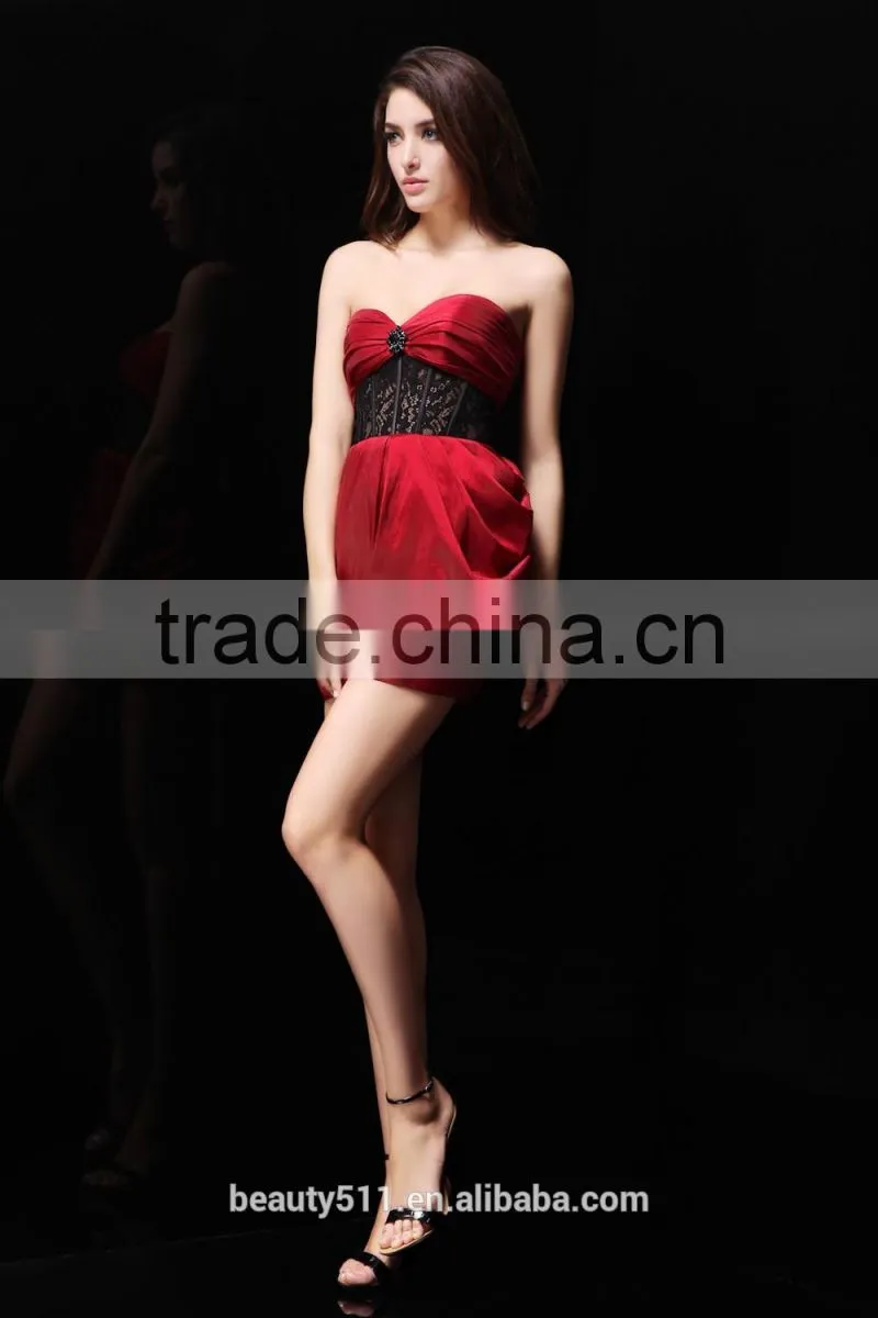 New Fashion 2017Sexy Sheath Strapless Sleeveless Short Women Evening Dresses Star Same Gown ED75