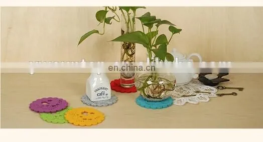 Wholesale 2016 lovely birds hollowed felt coaster
