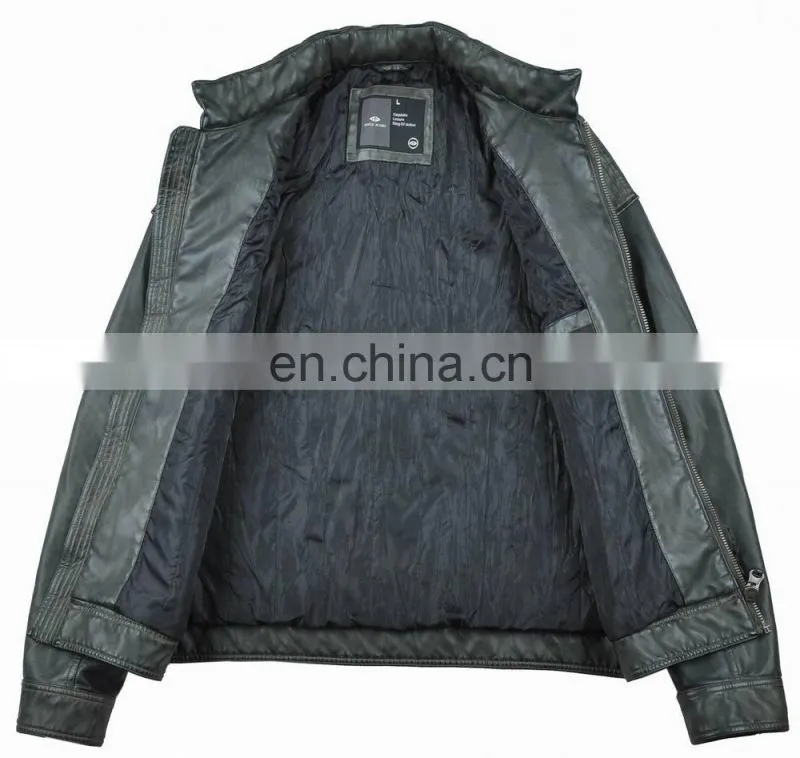 2015 Latest Fashion Hotsale Spring Handsome PU Leather Jacket for Men