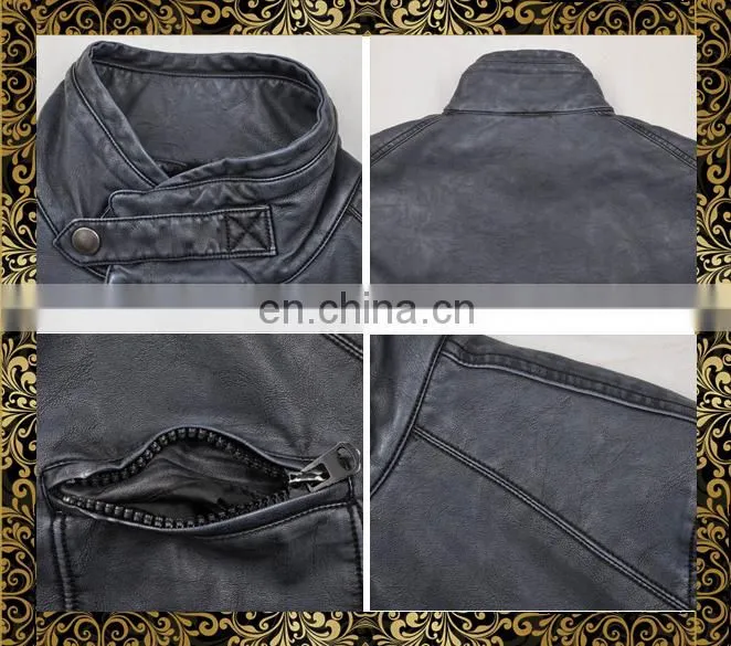 2015 new model designer biker leather jacket