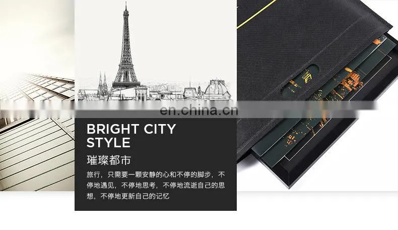 2017 new gift mini scratch off bight city coating poster with scratch pen