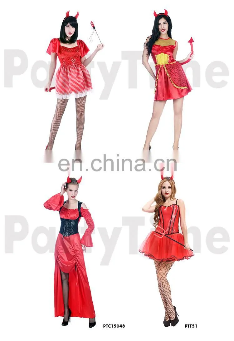 carnival party devil costume factory wholesale women halloween dresses