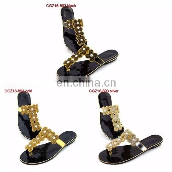 ladies slipper with stones