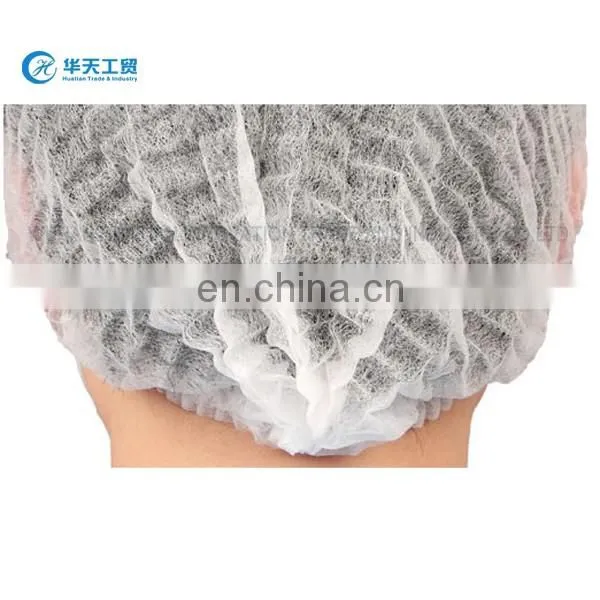 One Time Use Mob Cap For Food Industry ,Disposable pp nonwoven clip cap, mop cap for disposable one-time use