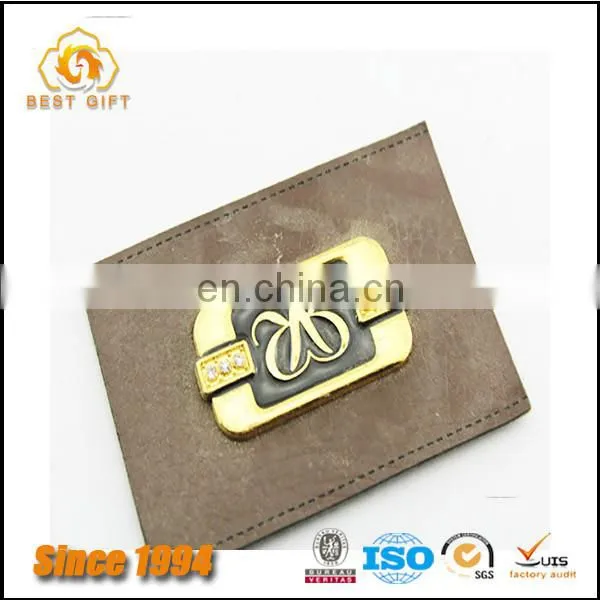 Wholesale Custom Cheap Hardware Jeans Accessories Metal Logo Label Patches