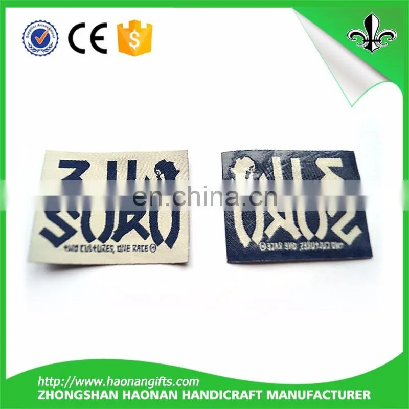 Cheap custom woven labels/ garments labels made in China