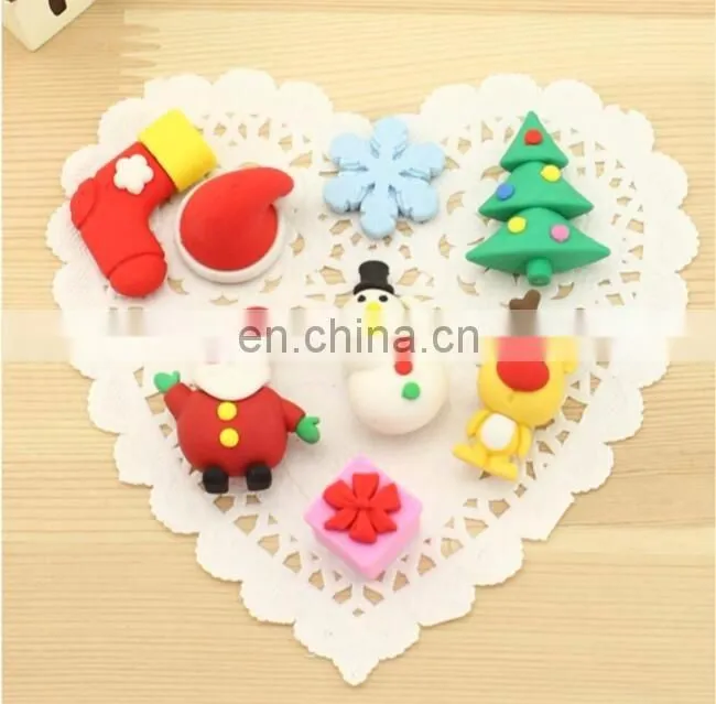 Christmas Eraser Assortment set of 6