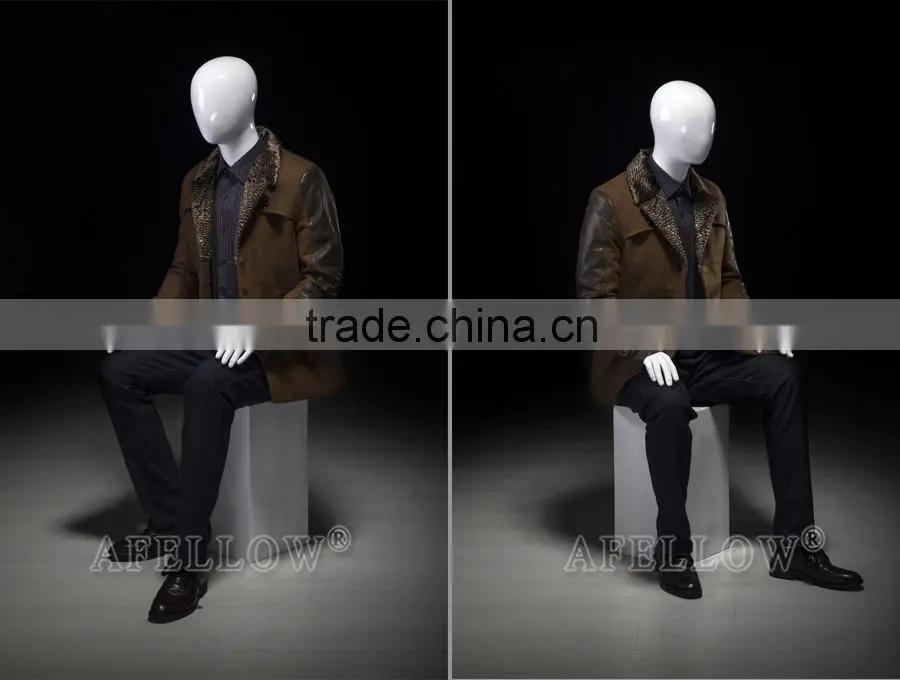 sitting male abstract mannequin