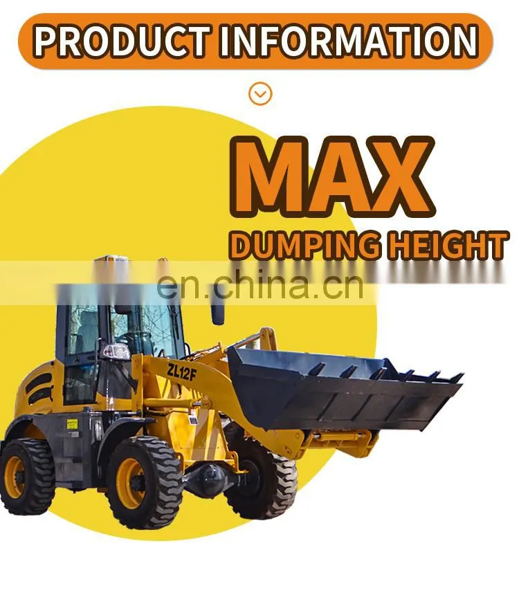 Joystick control zl12f front small wheel loader