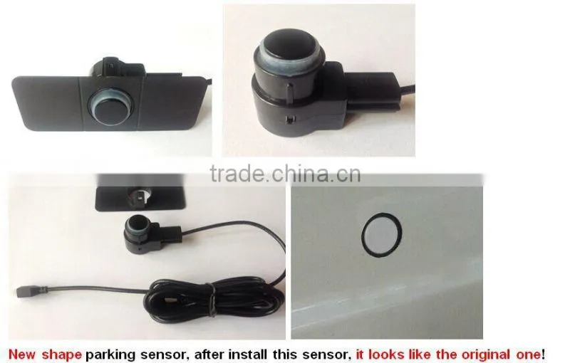 12v New Shape Car Patrick sensors LED005 Waterproof Reverse Sensor With black silver and white sensors