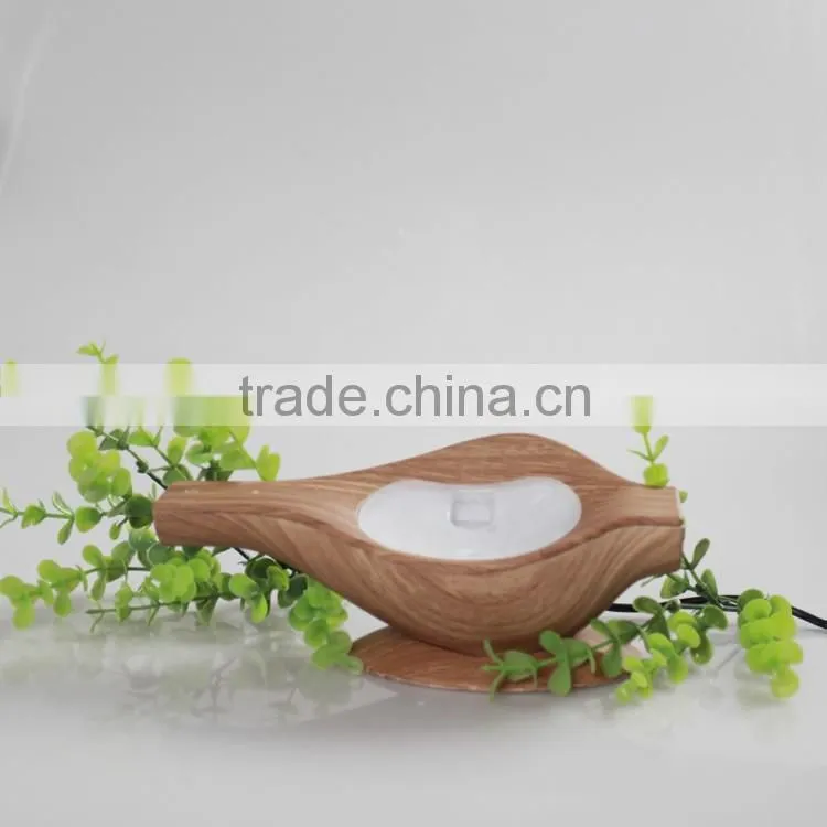 Home Air Humidifier Aromatherapy Essential Oil Diffuser 50ML (wood grain)