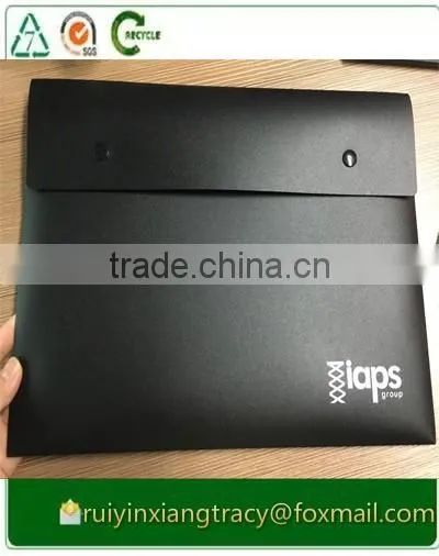 2016 new product cheap price pp plastic office doucument bag with snap button