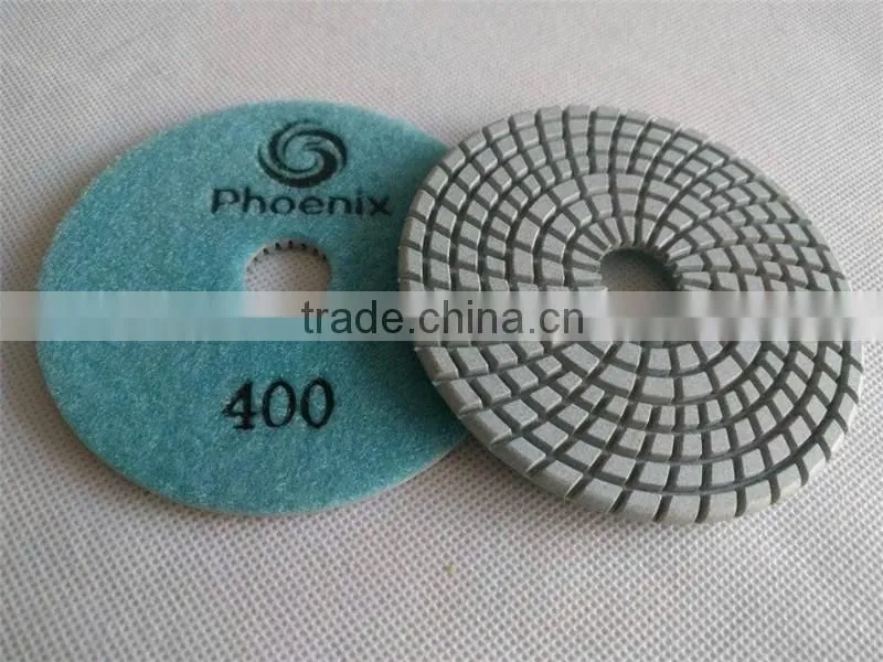 New 7 step wet polishing pads with round edge