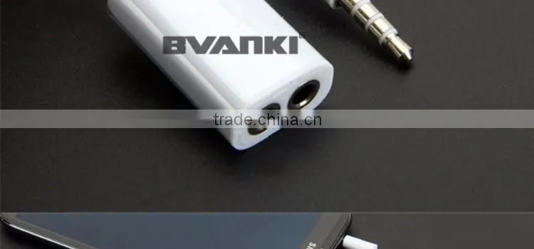 2016 best selling products 3 Ring Male To 2 3.5mm Female TRRS AUX Audio Adapter Cable for mobile phone alibaba express