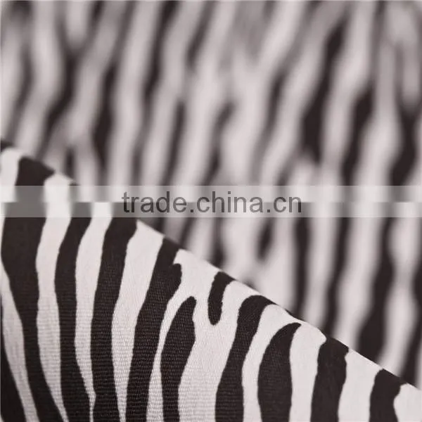 zebra print polyester diamond ripstop fabric