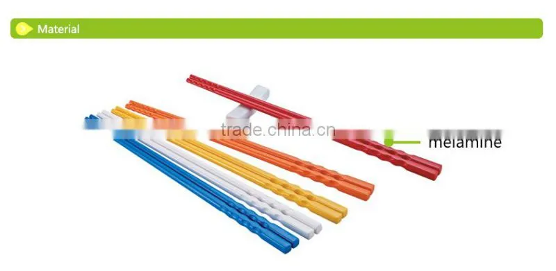 D697 many color chinese style plastic chopsticks(5 pairs)