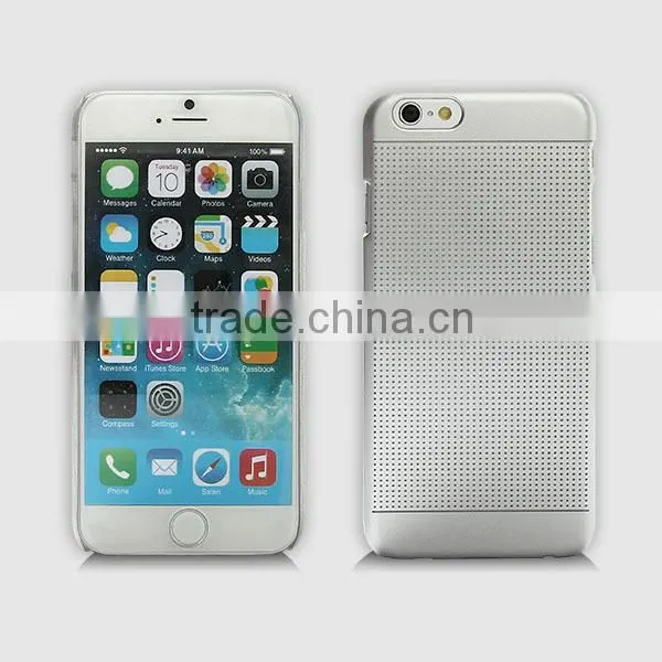 Silver colors Laser Engraving Design PC Hard Case for IP 6 4.7''