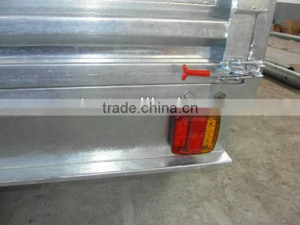 8x5FT Heavy duty hot dipped galvanized tandem box trailer, utility trailer