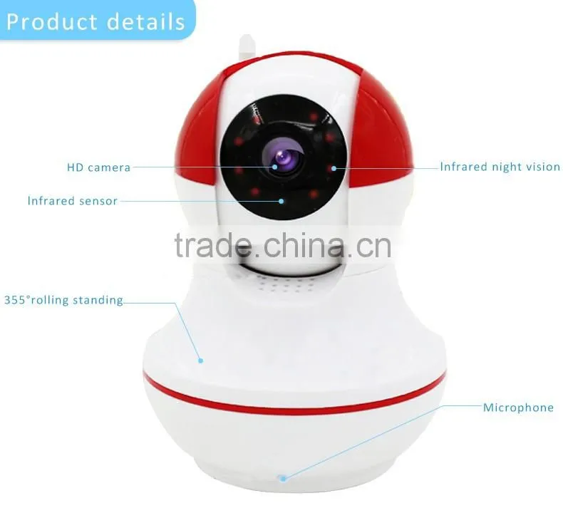 CE ROHS FCC approval two way talk cctv camera wifi ip camera with night vision