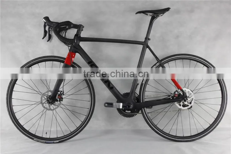 2015 ICAN lightweight carbon complete cyclocross bike with Shima 6800 Disc