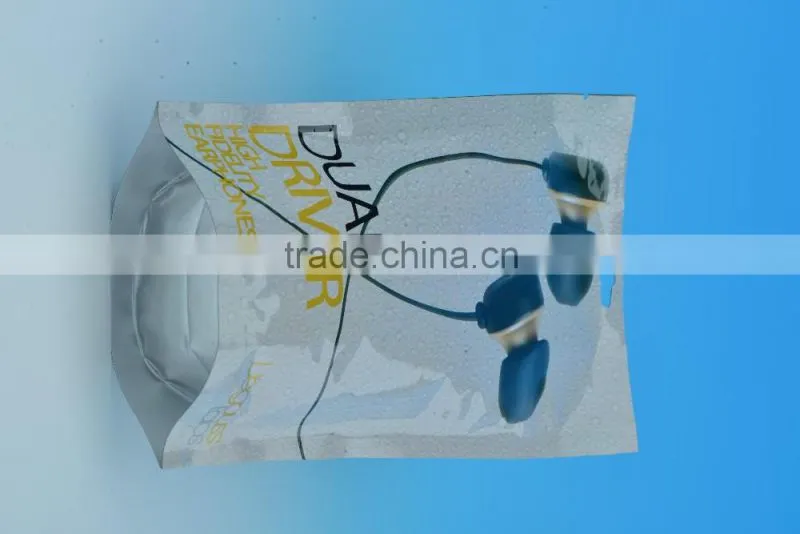 Hot Sales Resealable Earphone Stand Up Pouches,Standing up pouch Pouches