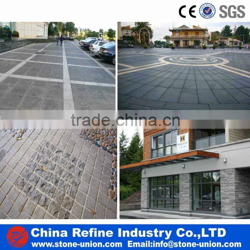 Flamed black basalt mongolia black