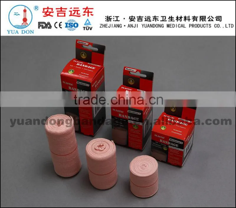 high elastic bandage packed in color box