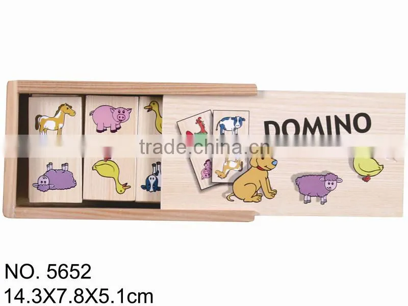 clastic china factory toys 28 pcs fancy toy in storage wood box enlightenment early education children domino game