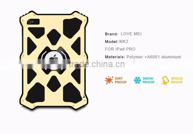 Original LOVE MEI MK2 For Apple Ipad Mini 4 Shock Proof Leather Aluminum Kids Protective Hard Case Cover For iPad Mini 4 TB-0150