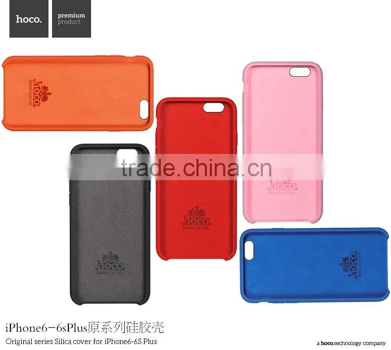 HOCO Original Series Soft Silicone Case for iPhone 6s Anti Shock TPU Full Rubber Back Cover for iPhone 6 4.7 MT-5747