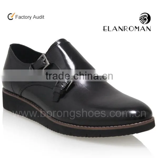 New arrive double monk strap leather male formal shoes