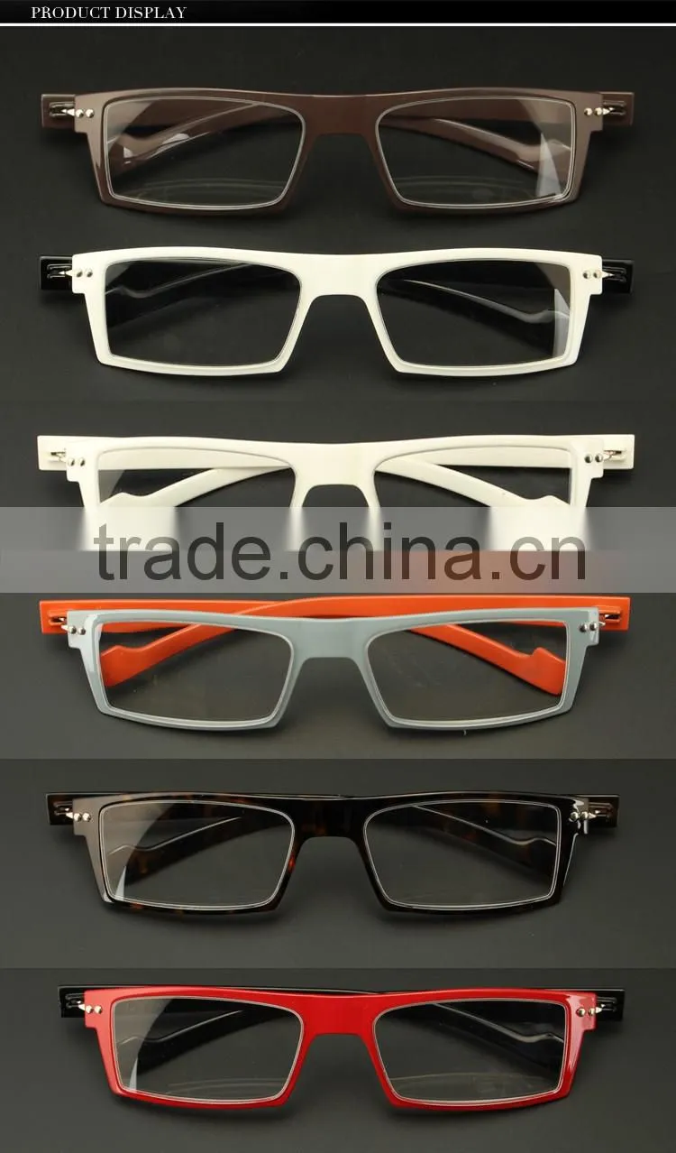 Square no screw TR90 reading glasses made in china