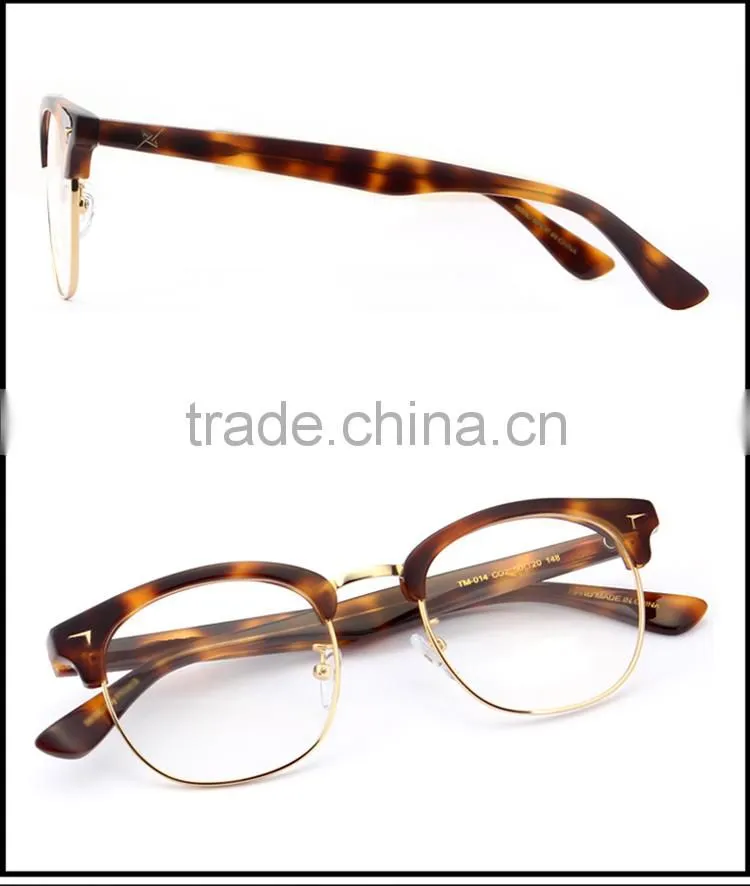 New Arrival Half Frame Acetate Eyeglass Frames Factory Manufacturer