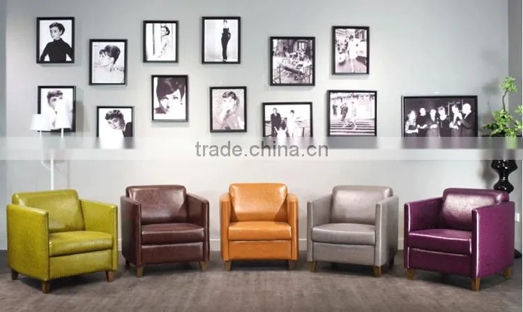 PU leather sofa for restaurant booth