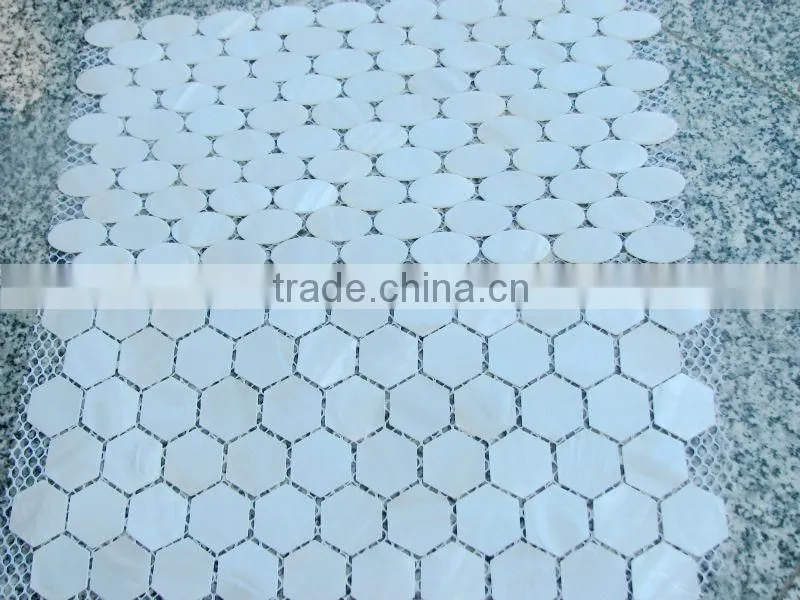 irregular natural mother of pearl Mosaic