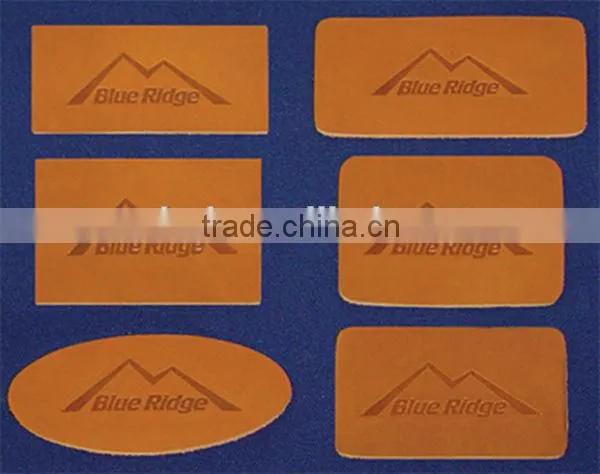 Factory Directly Custom Professioanl High Quality Brown PU Leather Patch
