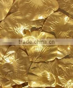 Gold silk rose petals, rose petals, wedding rose petals