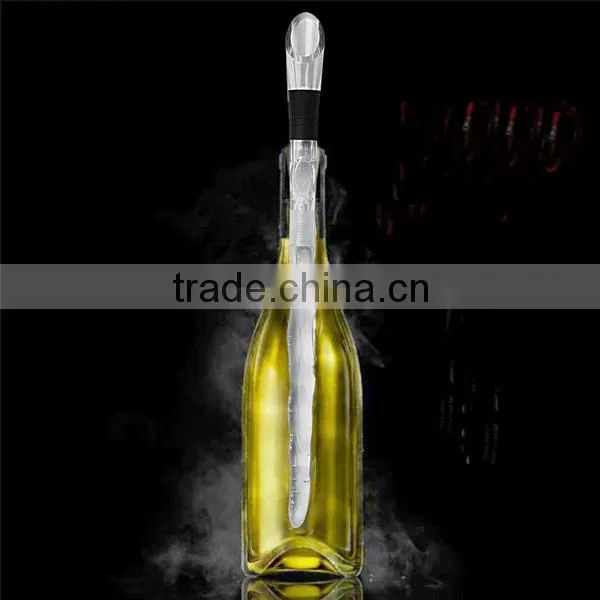 NT-PC02 perfect acrylic red wine cooler stick silicone wine chiller sticks for drinks