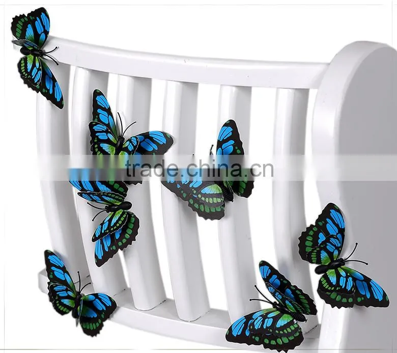 Spring Ornament 3D Purple decorative butterfly wall decor