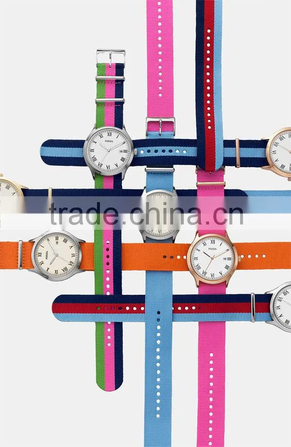 fashion cheap nylon watches china supplier custom design nylon nato strap wristwatch made in china military watch metal