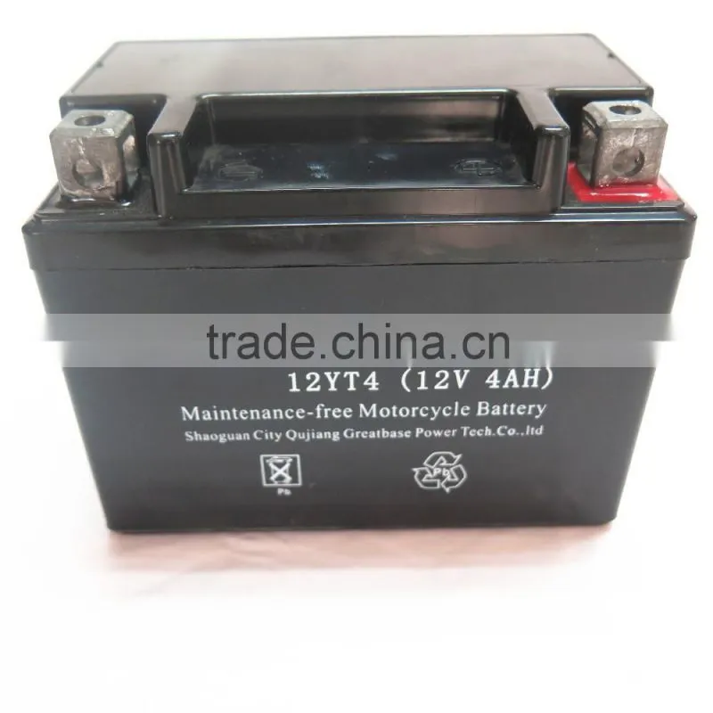 agm batteries manufacture for motorbike ytx4l-bs 12v 4ah small motorcycle battery